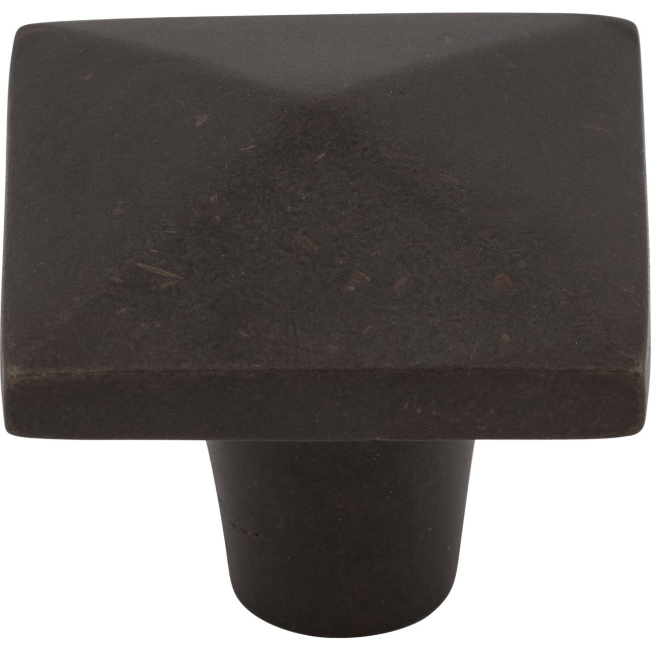 Top Knobs M1522: 1-1/2" Aspen Square Cabinet Knob - Medium Bronze