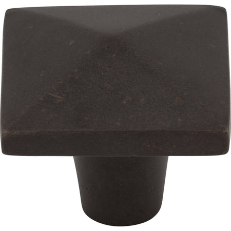 Top Knobs M1522: 1-1/2" Aspen Square Cabinet Knob - Medium Bronze