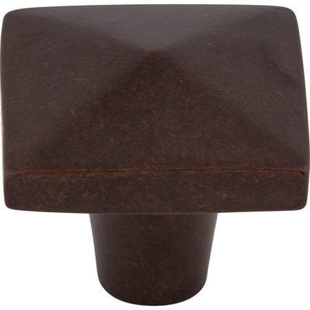 Top Knobs M1523: 1-1/2" Aspen Square Cabinet Knob - Mahogany Bronze