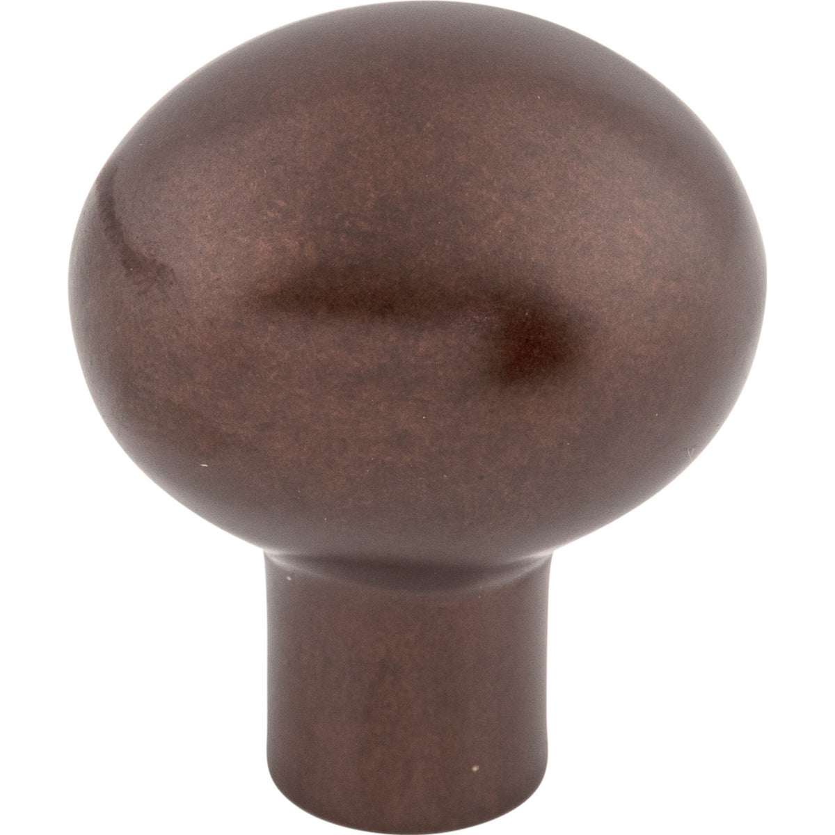 Top Knobs M1528: 1-3/16" Aspen Egg Cabinet Knob - Mahogany Bronze