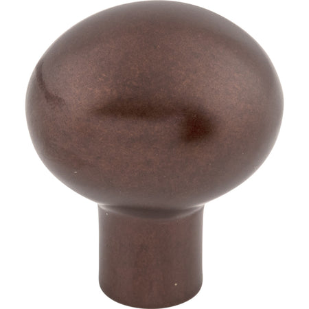 Top Knobs M1528: 1-3/16" Aspen Egg Cabinet Knob - Mahogany Bronze