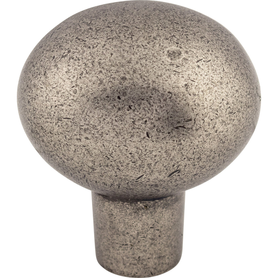 Top Knobs M1530: 1-7/16" Aspen Egg Cabinet Knob - Silicon Bronze Light