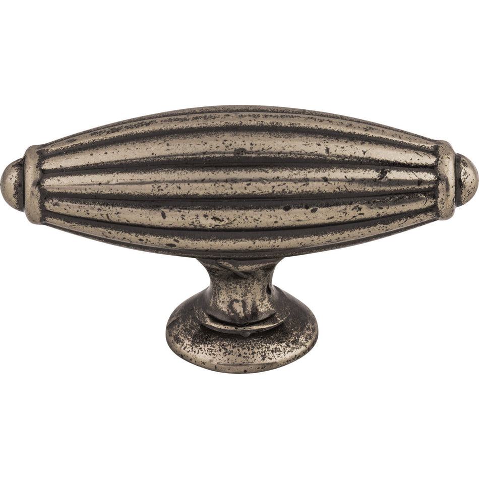 Top Knobs M153:  2-7/8" Tuscany T-Bar Cabinet Knob - Pewter Antique