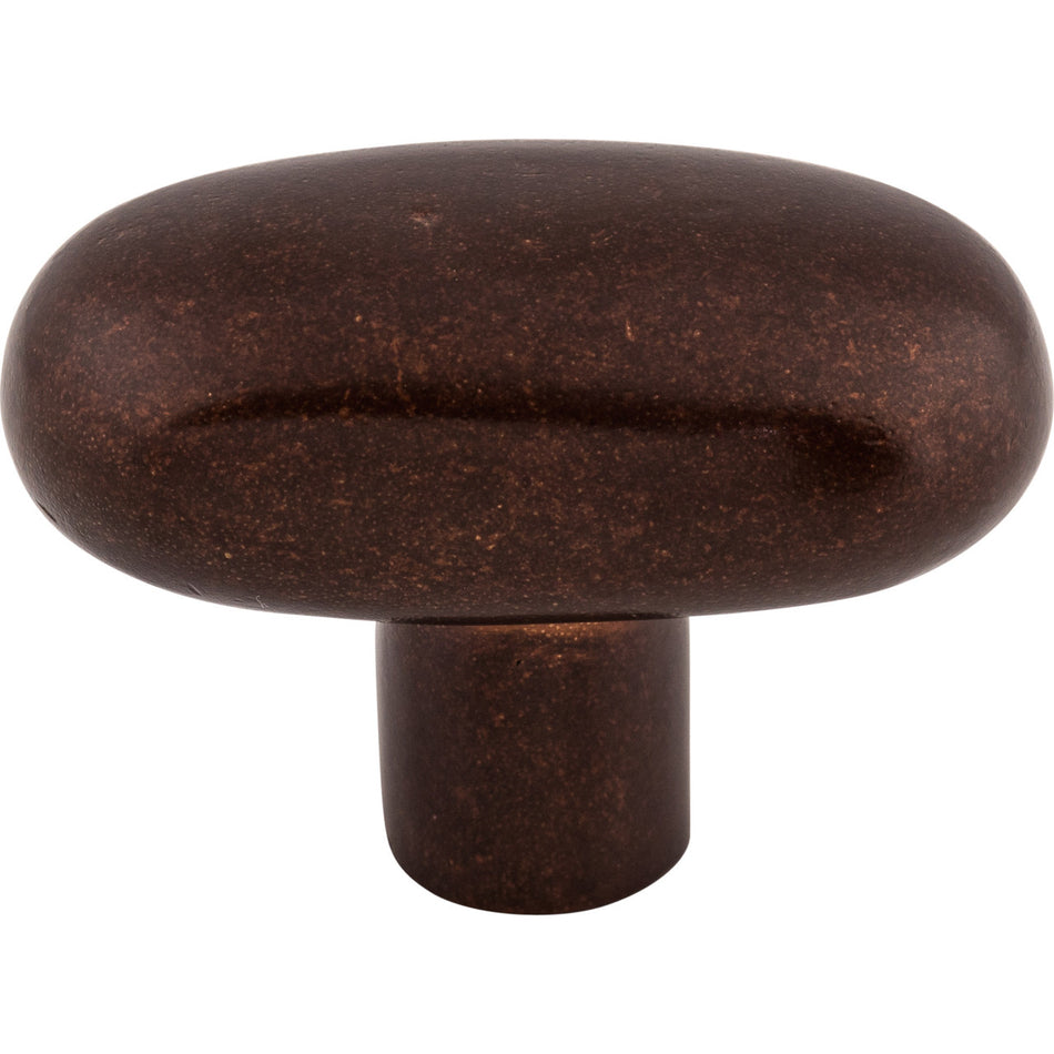 Top Knobs M1543: 2" Aspen Potato Cabinet Knob - Mahogany Bronze