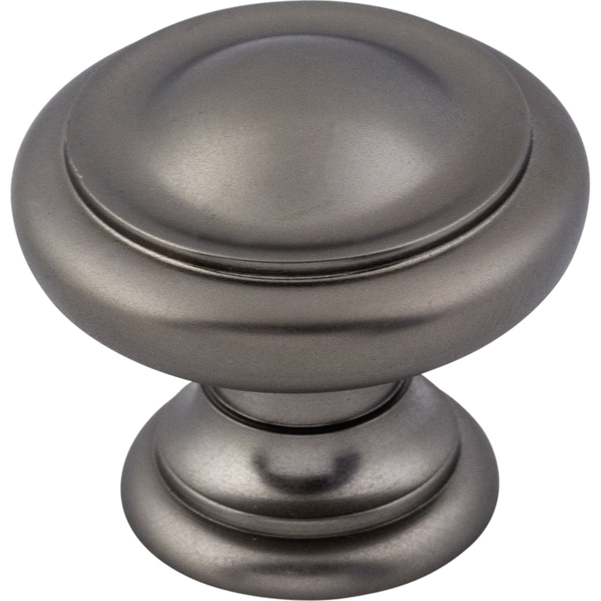 Top Knobs M1564: 1-1/8" Nouveau III Round Dome Cabinet Knob - Ash Gray