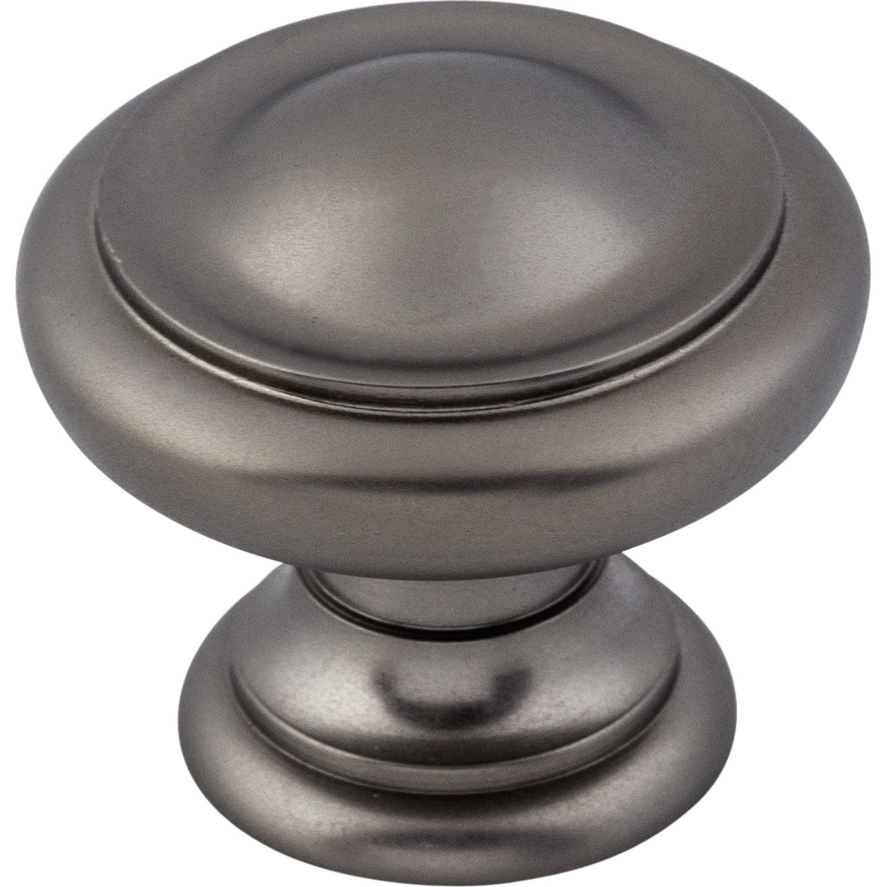 Top Knobs M1564: 1-1/8" Nouveau III Round Dome Cabinet Knob - Ash Gray