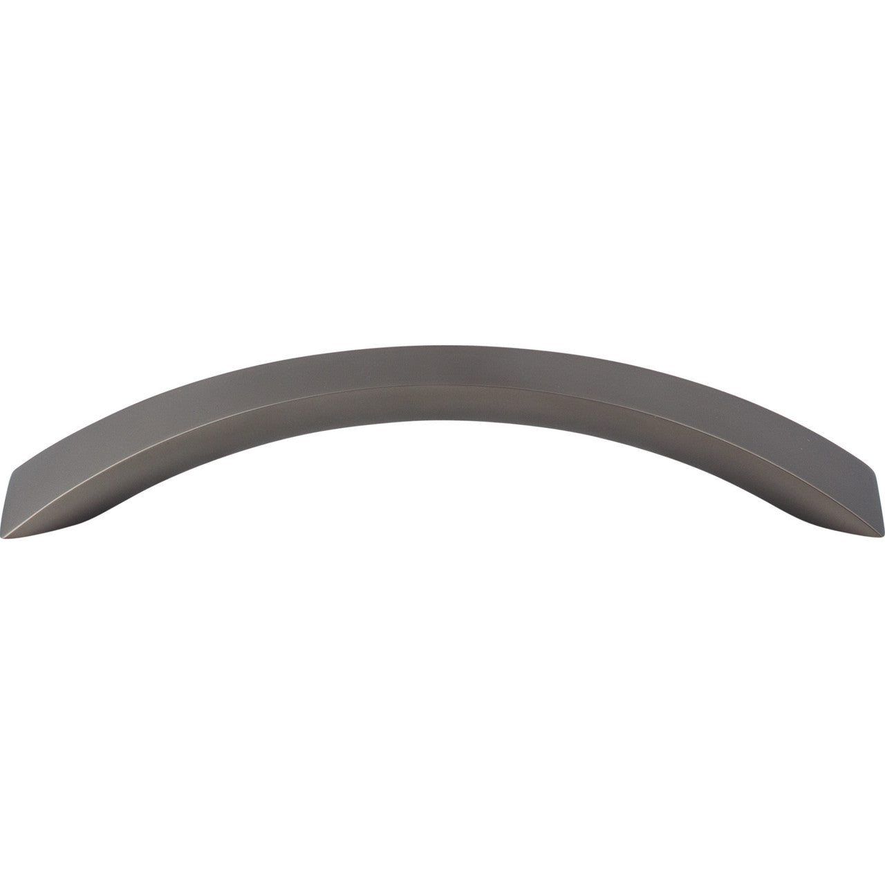 Top Knobs M1577: 5-1/16" cc Crescent Flair Bow Cabinet Pull - Ash Gray