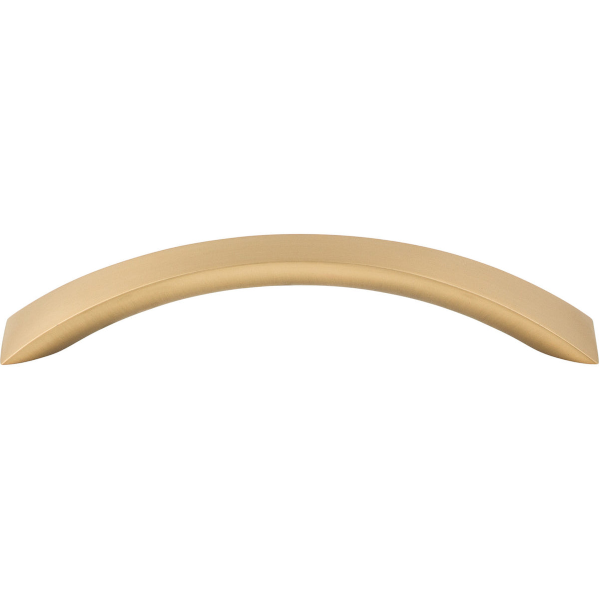 Top Knobs M1578: 5-1/16" cc Crescent Flair Bow Cabinet Pull - Honey Bronze