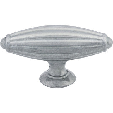 Top Knobs M157:  2-7/8" Tuscany T-Bar Cabinet Knob - Pewter Light