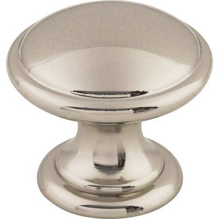 Top Knobs M1582: 1-1/4" Dakota Round Cabinet Knob - Polished Nickel