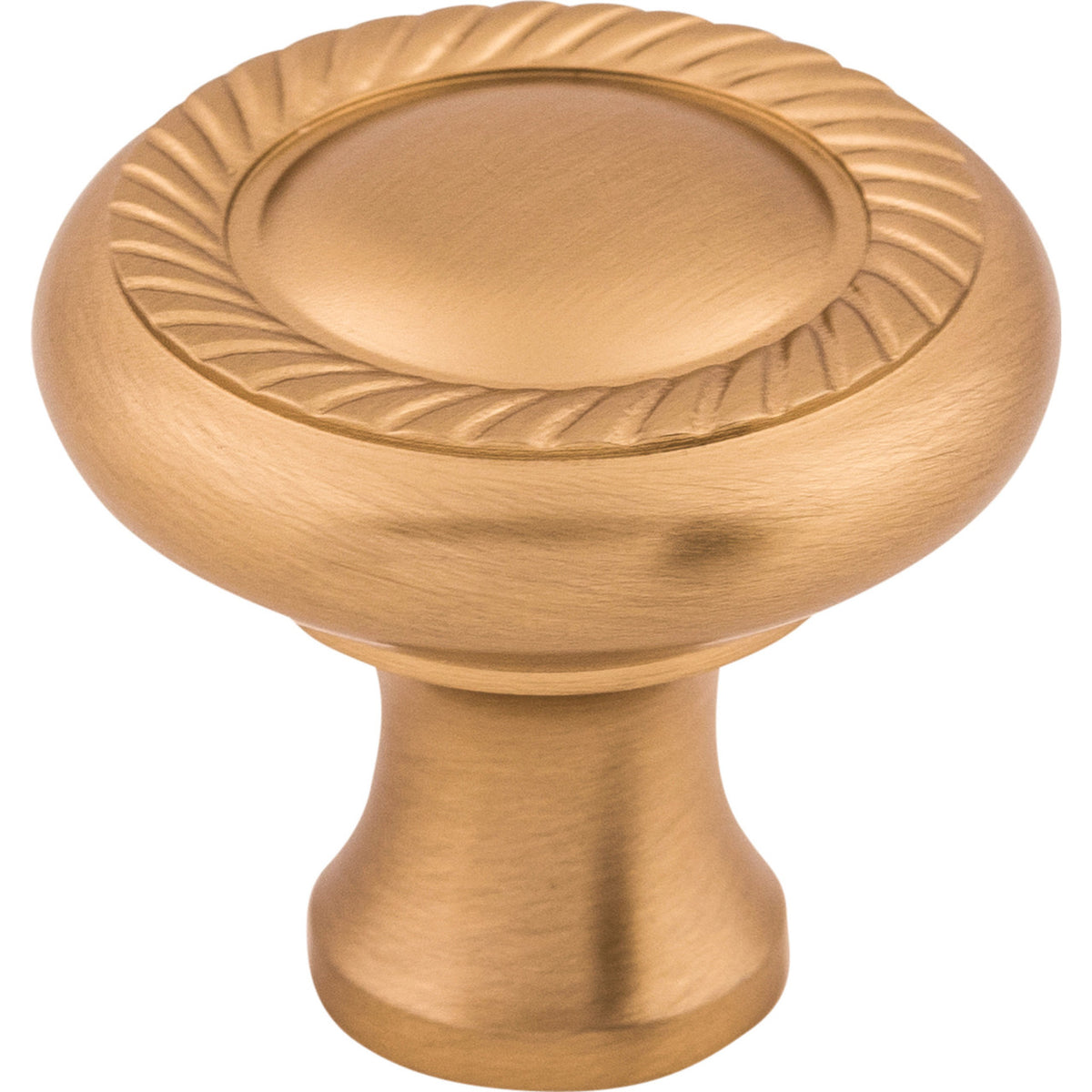 Top Knobs M1584: 1-1/4" Somerset II Swirl Cut Round Cabinet Knob - Brushed Bronze