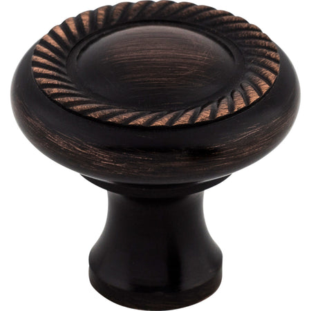 Top Knobs M1586: 1-1/4" Somerset II Swirl Cut Round Cabinet Knob - Tuscan Bronze
