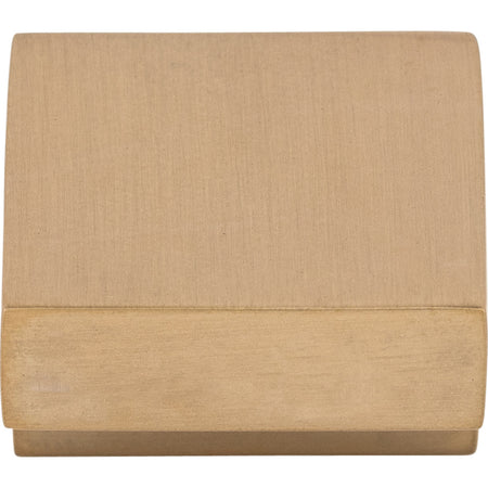 Top Knobs M1587: 1" Nouveau III Square Cabinet Knob - Brushed Bronze