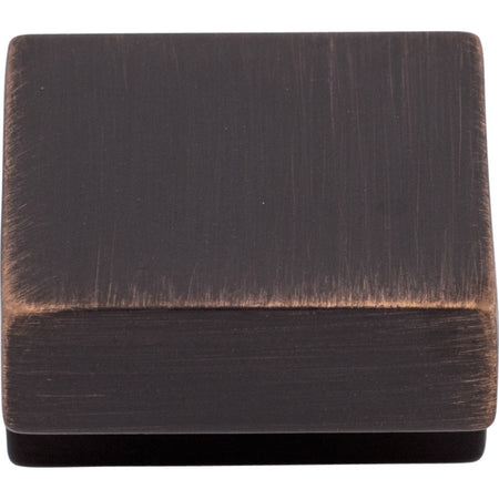 Top Knobs M1588: 1" Nouveau III Square Cabinet Knob - Tuscan Bronze