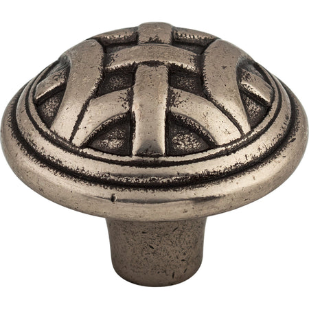 Top Knobs M158: 1-1/4" Celtic Round Cabinet Knob - Pewter Antique