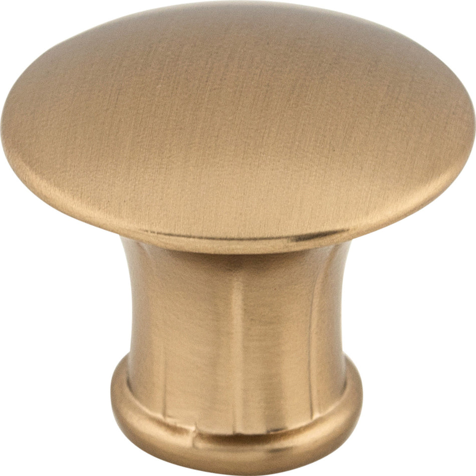 Top Knobs M1593: 1-1/4" Lund Round Cabinet Knob - Brushed Bronze