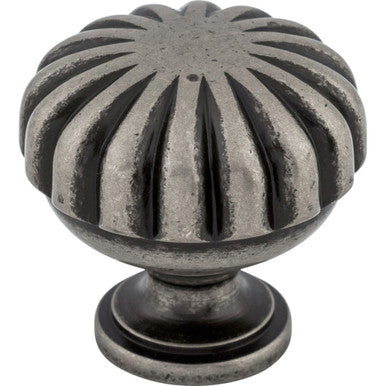 Top Knobs M1596: 1-1/4" Somerset II Melon Cabinet Knob - Pewter Antique