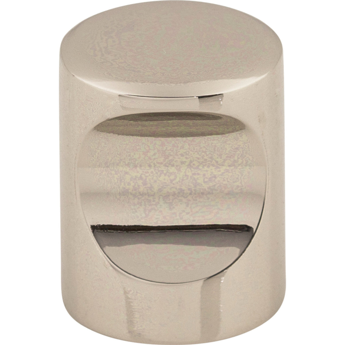 Top Knobs M1600: 3/4" Nouveau II Indent Cabinet Knob - Polished Nickel