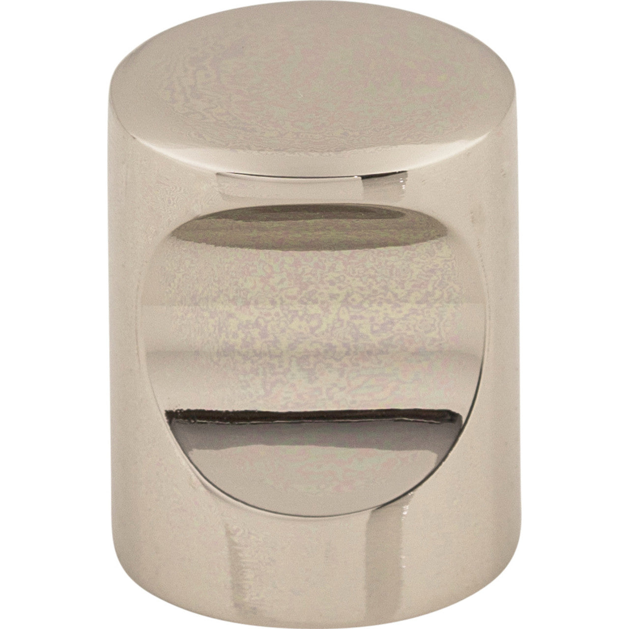 Top Knobs M1600: 3/4" Nouveau II Indent Cabinet Knob - Polished Nickel