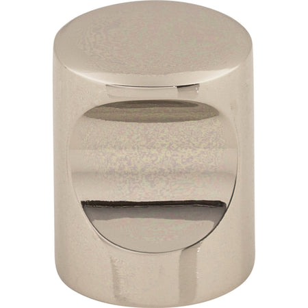Top Knobs M1600: 3/4" Nouveau II Indent Cabinet Knob - Polished Nickel