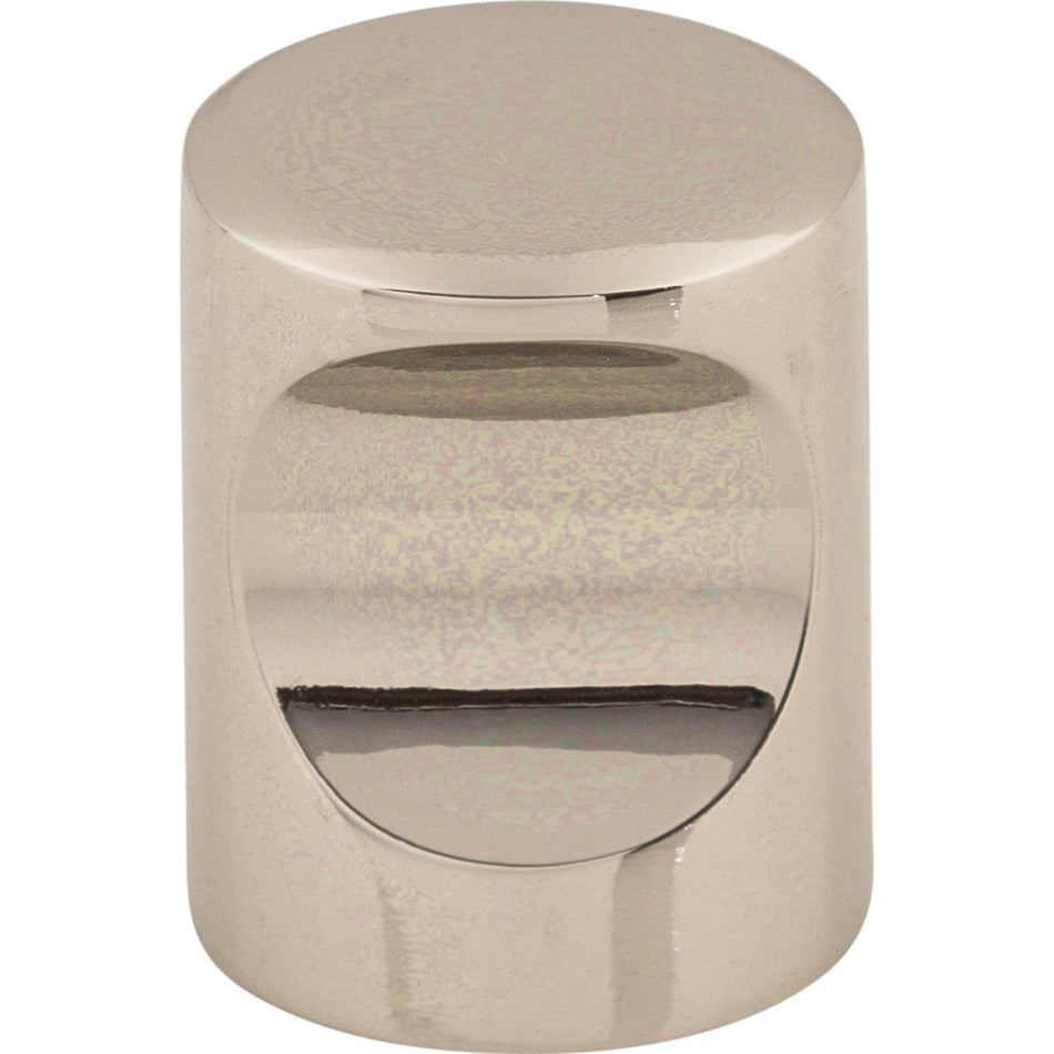 Top Knobs M1600: 3/4" Nouveau II Indent Cabinet Knob - Polished Nickel