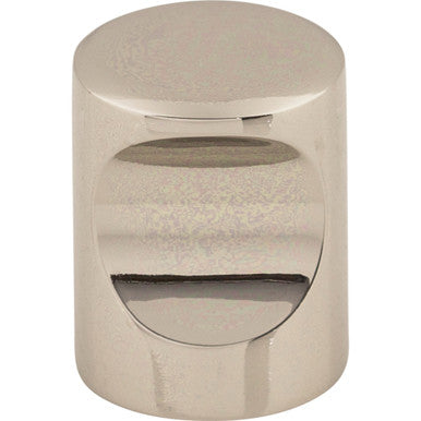 Top Knobs M1600: 3/4" Nouveau II Indent Cabinet Knob - Polished Nickel