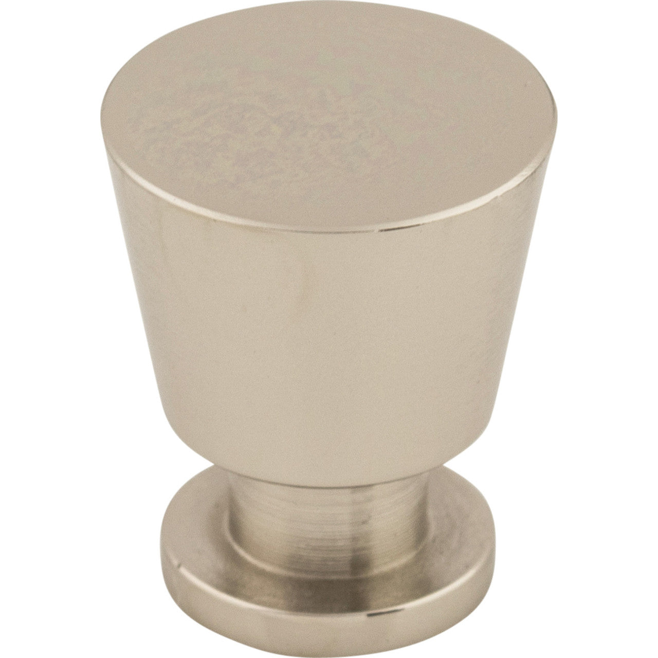 Top Knobs M1606: 7/8" Rocks Tapered Cabinet Knob - Polished Nickel