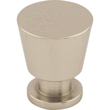 Top Knobs M1606: 7/8" Rocks Tapered Cabinet Knob - Polished Nickel