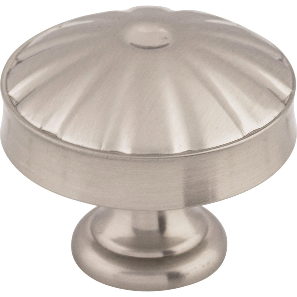 Top Knobs M1609: 1-1/4" Hudson Round Cabinet Knob - Brushed Satin Nickel