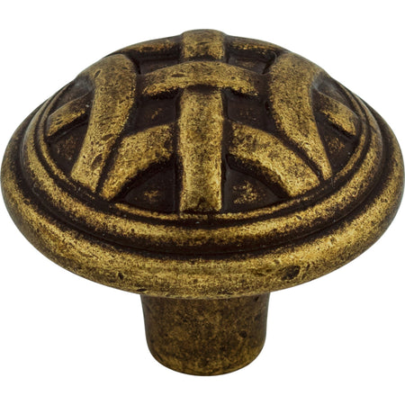 Top Knobs M160: 1-1/4" Celtic Round Cabinet Knob - German Bronze
