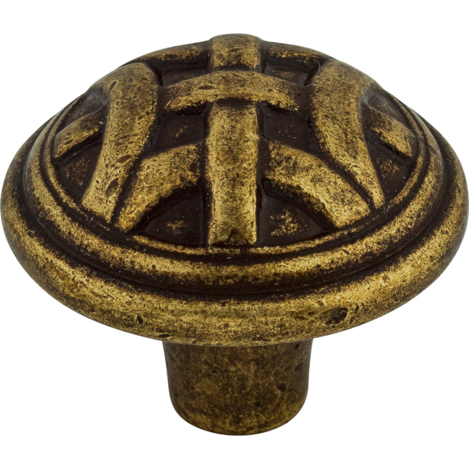 Top Knobs M160: 1-1/4" Celtic Round Cabinet Knob - German Bronze