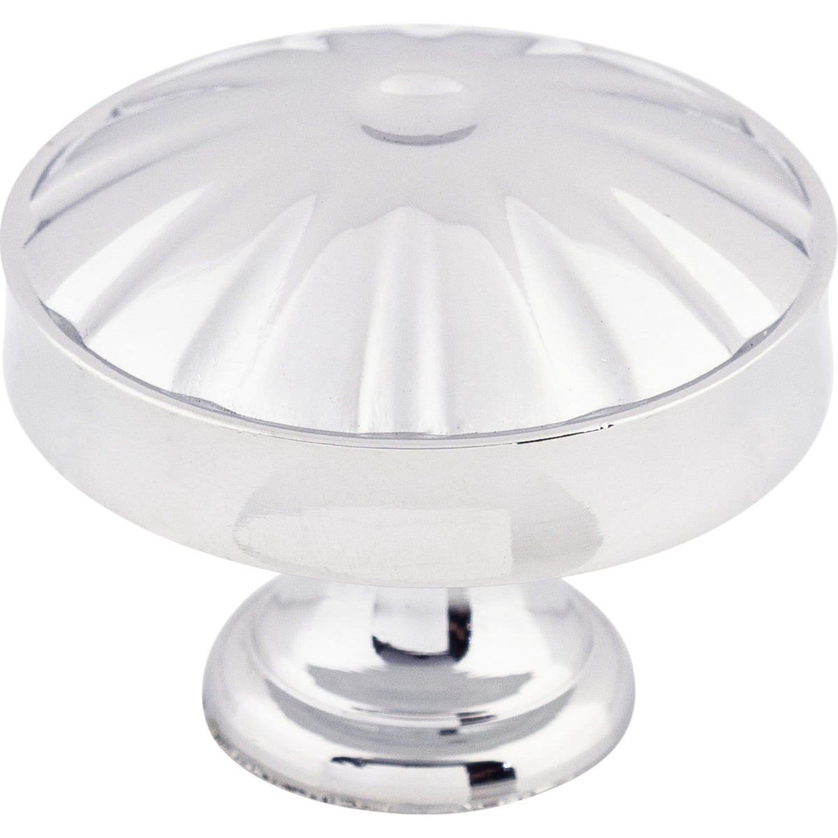 Top Knobs M1610: 1-1/4" Hudson Round Cabinet Knob - Polished Chrome