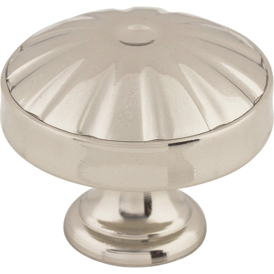 Top Knobs M1611: 1-1/4" Hudson Round Cabinet Knob - Polished Nickel