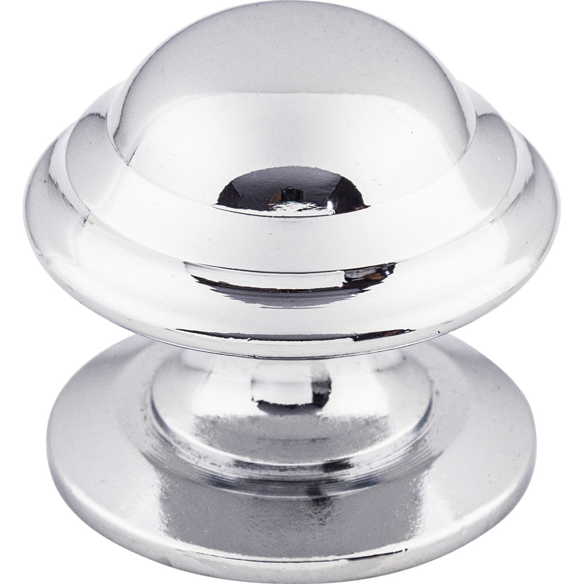 Top Knobs M1612: 1-3/8" Empress Round Cabinet Knob - Polished Chrome