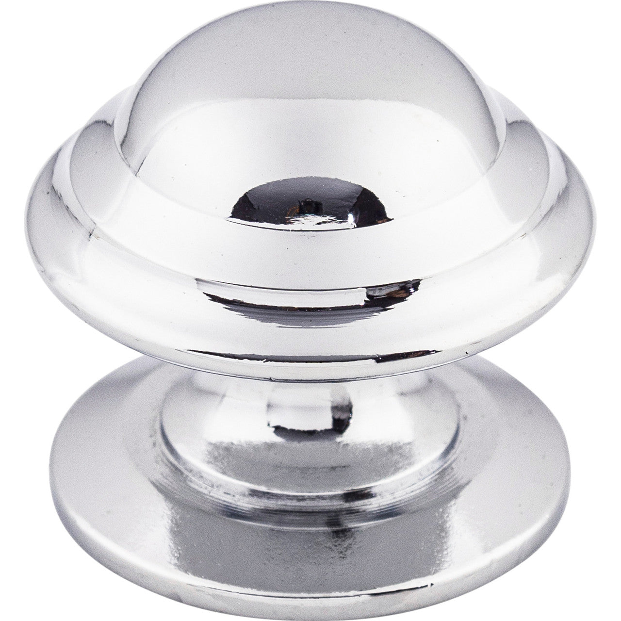 Top Knobs M1612: 1-3/8" Empress Round Cabinet Knob - Polished Chrome