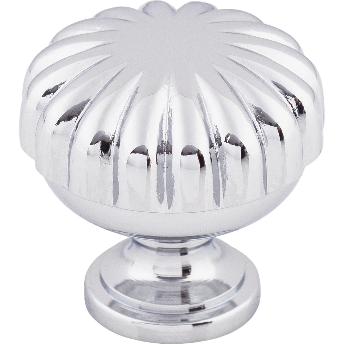 Top Knobs M1615: 1-1/4" Somerset II Melon Cabinet Knob - Polished Chrome