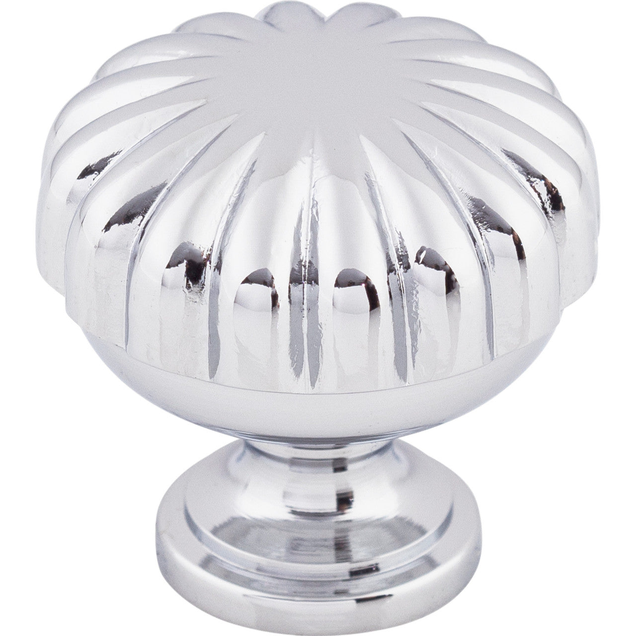 Top Knobs M1615: 1-1/4" Somerset II Melon Cabinet Knob - Polished Chrome