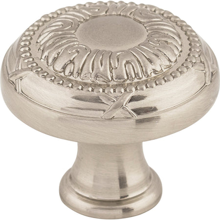 Top Knobs M1621: 1-1/4" Ribbon Round Cabinet Knob - Brushed Satin Nickel