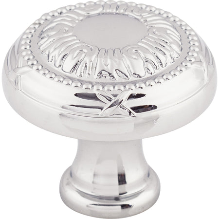 Top Knobs M1622: 1-1/4" Ribbon Round Cabinet Knob - Polished Chrome