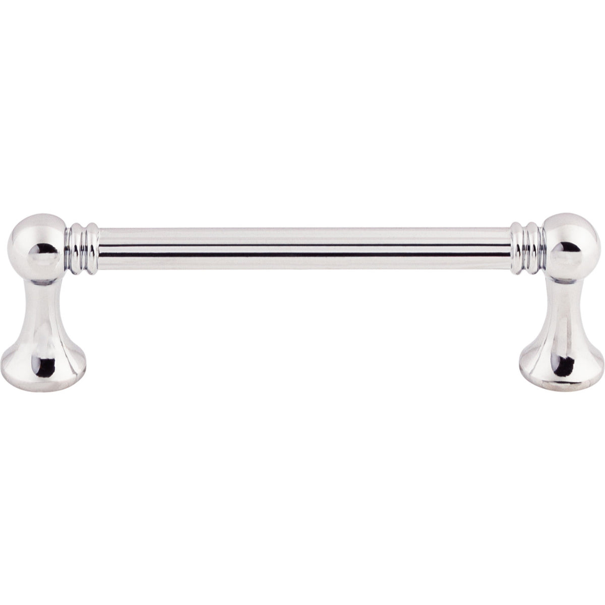 Top Knobs M1623: 3-3/4" cc Grace Round Bar Cabinet Pull - Polished Chrome
