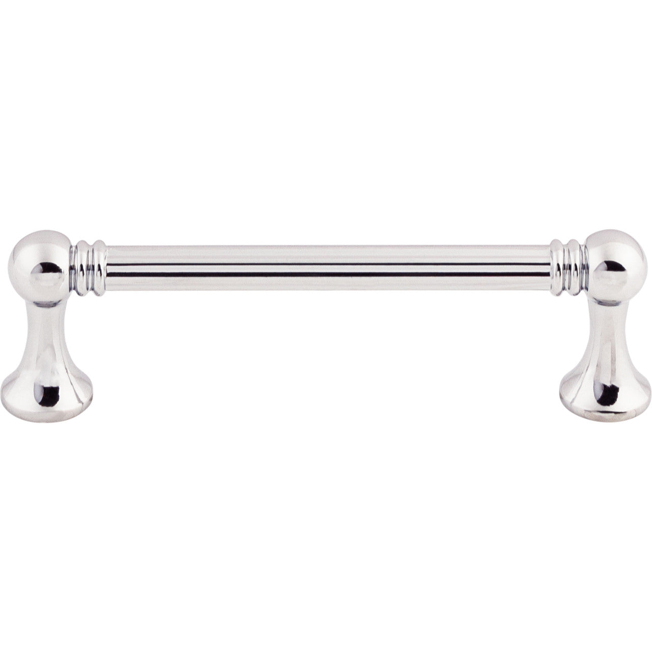Top Knobs M1623: 3-3/4" cc Grace Round Bar Cabinet Pull - Polished Chrome