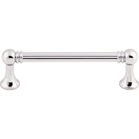 Top Knobs M1623: 3-3/4" cc Grace Round Bar Cabinet Pull - Polished Chrome