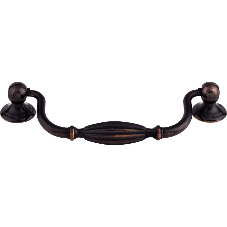 Top Knobs M1627: 5-1/16" cc Tuscany Drop Bail Cabinet Pull - Tuscan Bronze