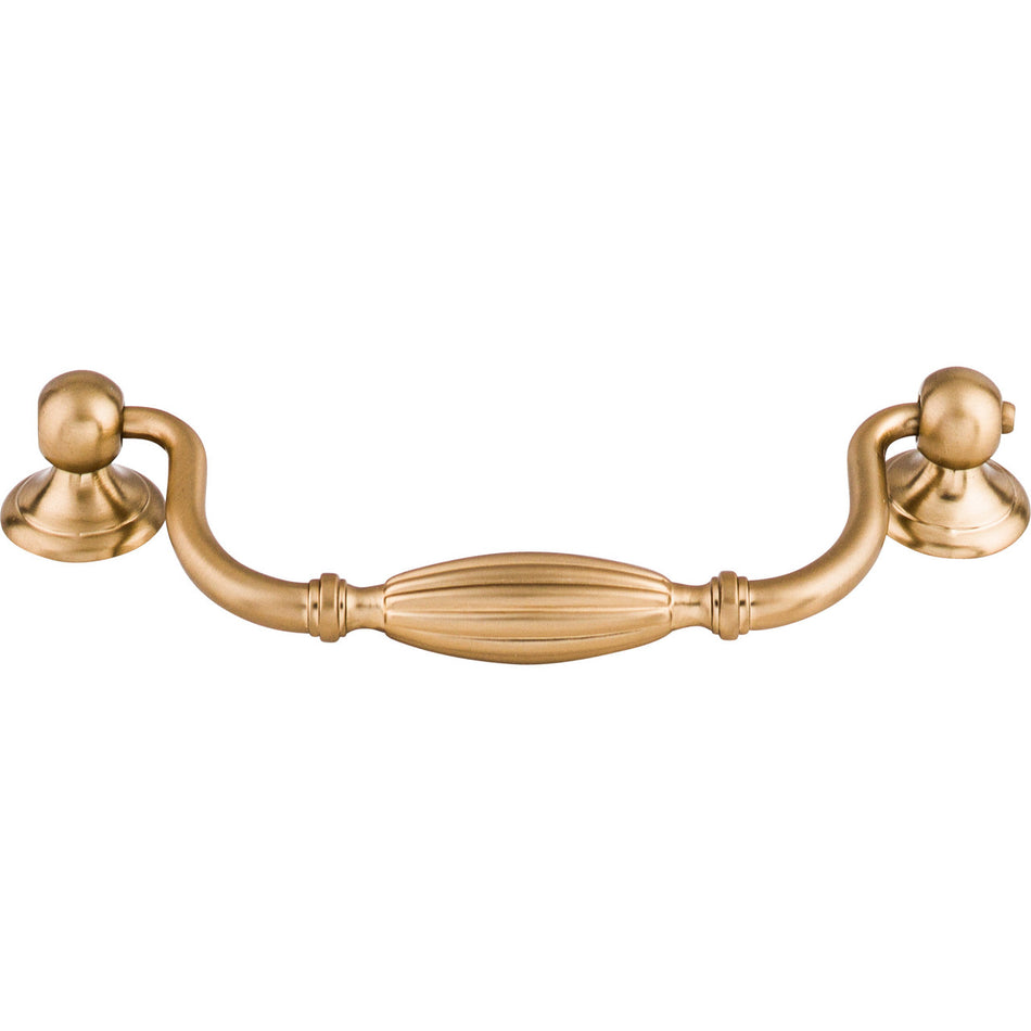 Top Knobs M1628: 5-1/16" cc Tuscany Drop Bail Cabinet Pull - Brushed Bronze