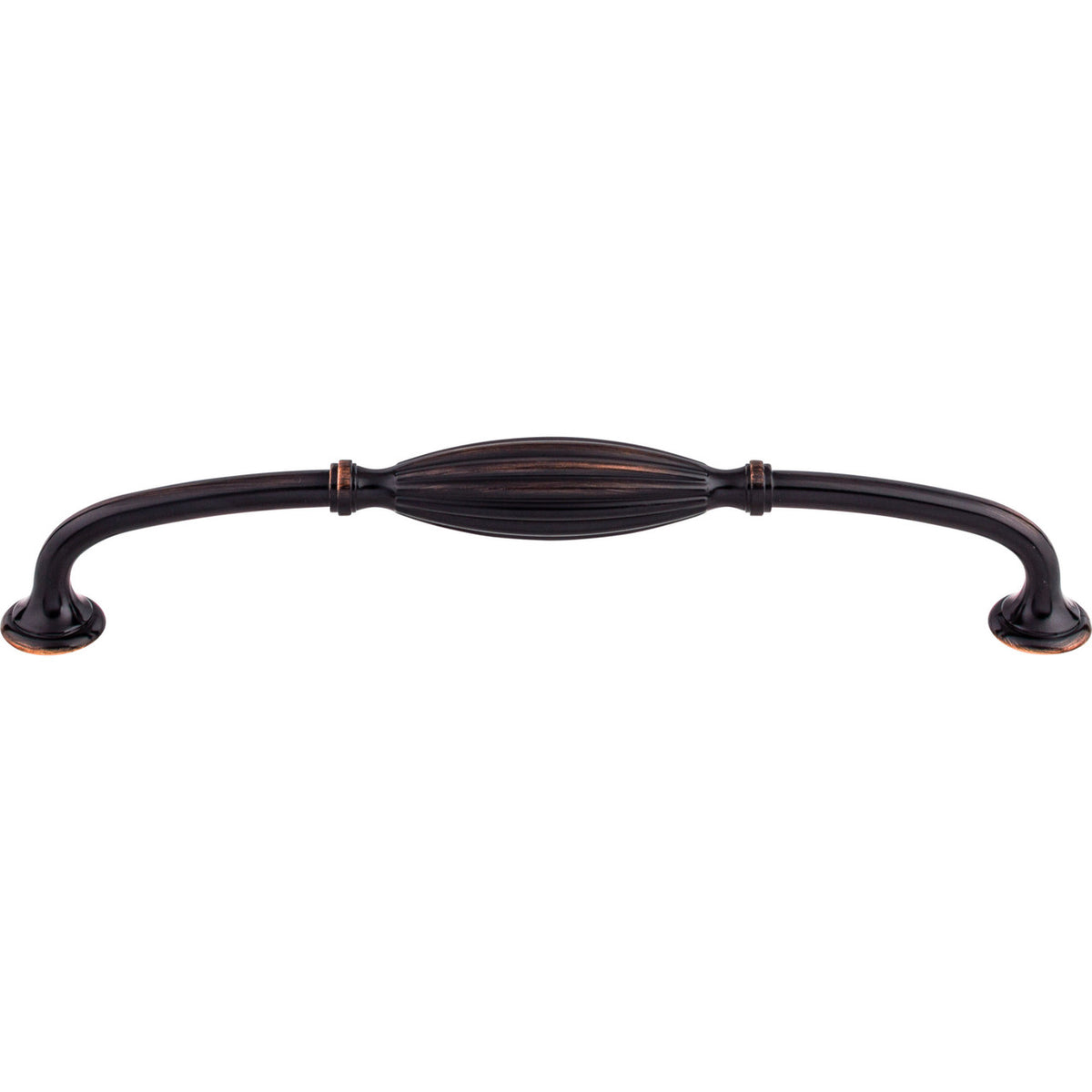 Top Knobs M1629: 8-13/16" cc Tuscany D-Handle Cabinet Pull - Tuscan Bronze
