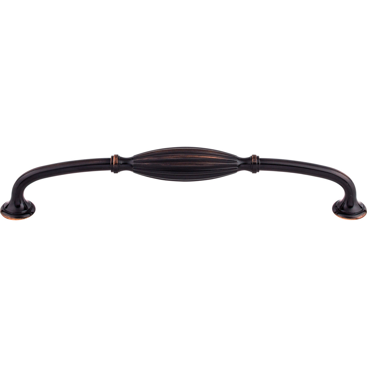 Top Knobs M1629: 8-13/16" cc Tuscany D-Handle Cabinet Pull - Tuscan Bronze