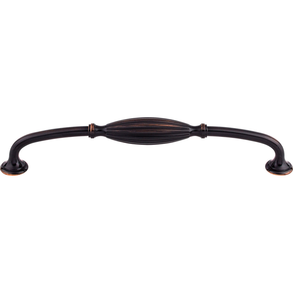 Top Knobs M1629: 8-13/16" cc Tuscany D-Handle Cabinet Pull - Tuscan Bronze