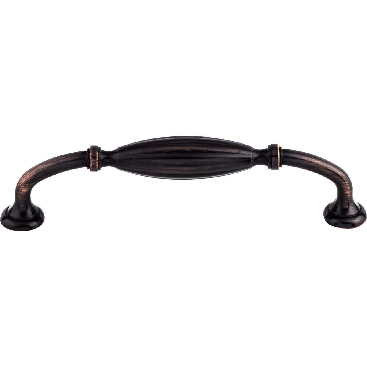 Top Knobs M1631: 5-1/16" cc Tuscany D-Handle Cabinet Pull - Tuscan Bronze