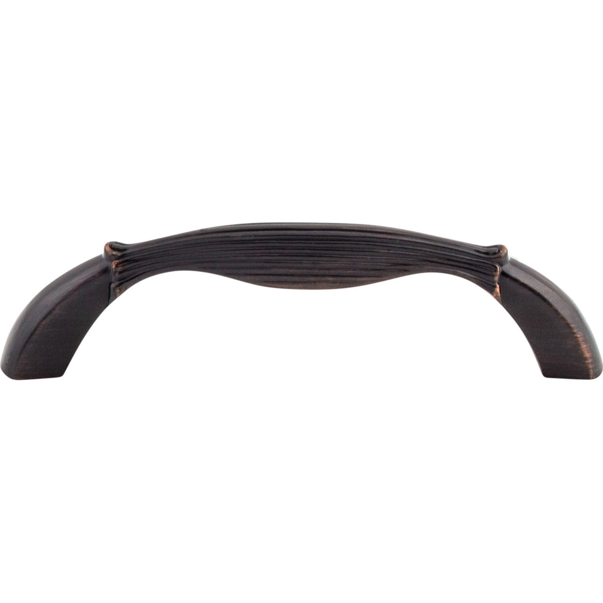 Top Knobs M1640: 3-3/4" cc Edwardian Round Bar Cabinet Pull - Tuscan Bronze