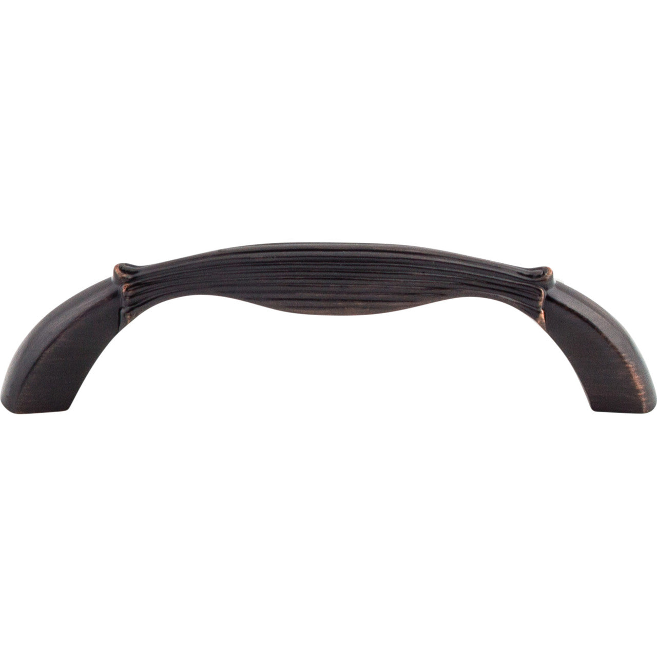 Top Knobs M1640: 3-3/4" cc Edwardian Round Bar Cabinet Pull - Tuscan Bronze